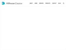 Tablet Screenshot of hillhousecreative.com